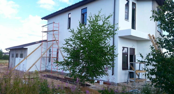 Дом из ЛСТК с гаражом: 200м²