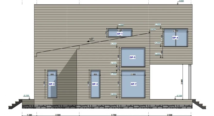 Просторный, двухэтажный дом 12,7х14,5-251 м²
