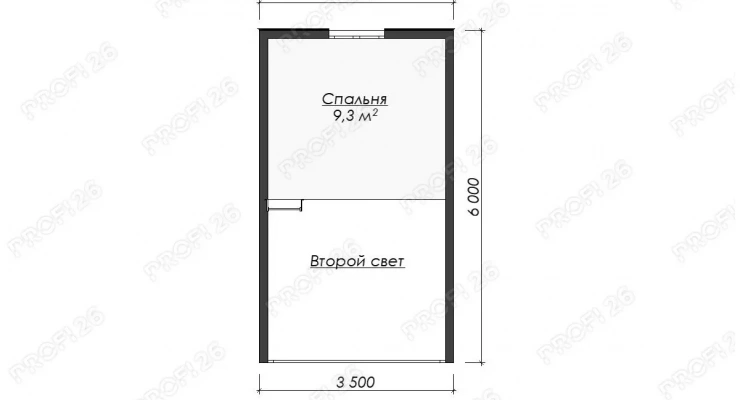 Дом А-фрейм с парной 7х6-42,3м2