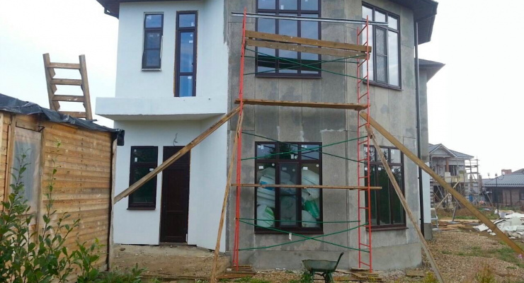 Дом из ЛСТК с гаражом: 200м²