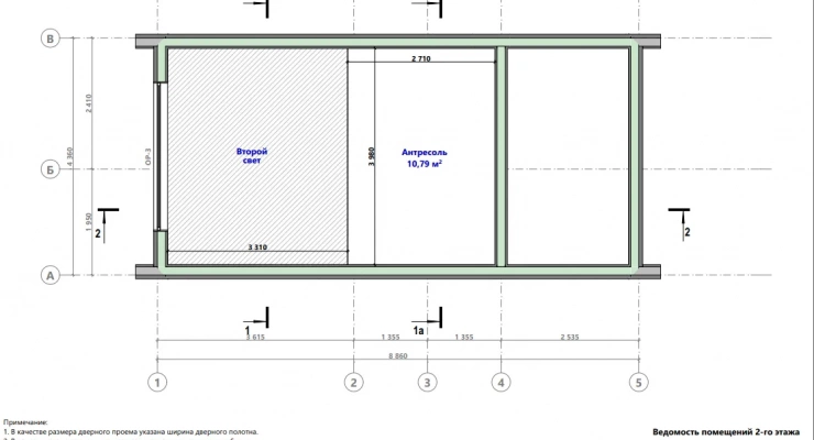 Мини БарнХаус 4,4х8,9-49 м²