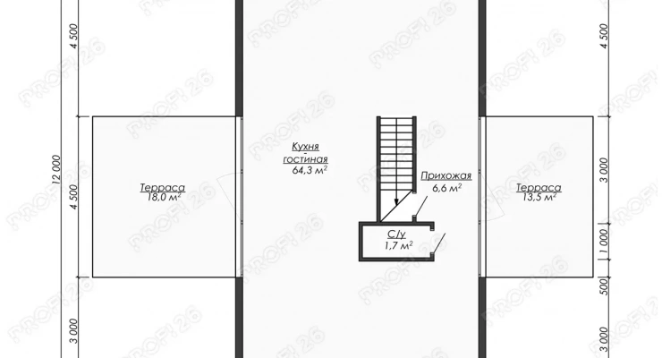 Дом в стиле хай-тек 14х12-157,5м2