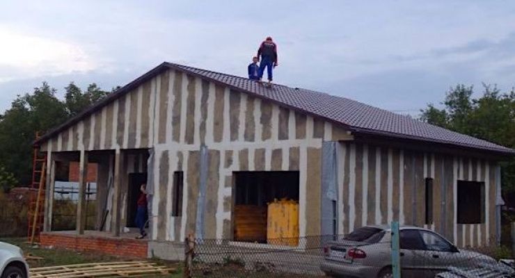 Дом из металлокаркаса в Краснодаре: 100м²