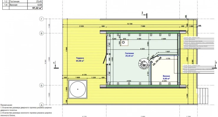 А-фрейм с террасой 5,0х7,0-110 м²