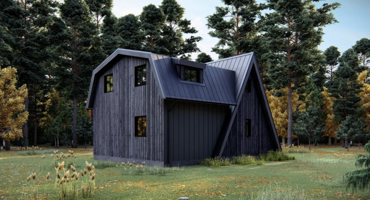 Загородный дом А-фрейм 8,0х11,0-163 м²