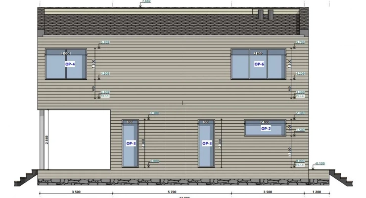 Просторный, двухэтажный дом 12,7х14,5-251 м²
