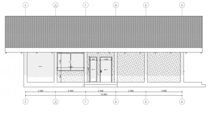 Одноэтажный дом Фахверк 10,0х13,0-130 м²