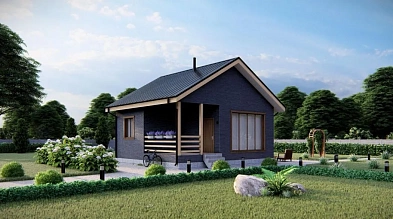 Загородный дом 7,0х8,0-56 м²