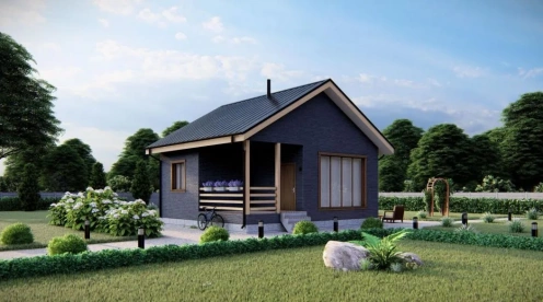 Загородный дом 7,0х8,0-56 м²