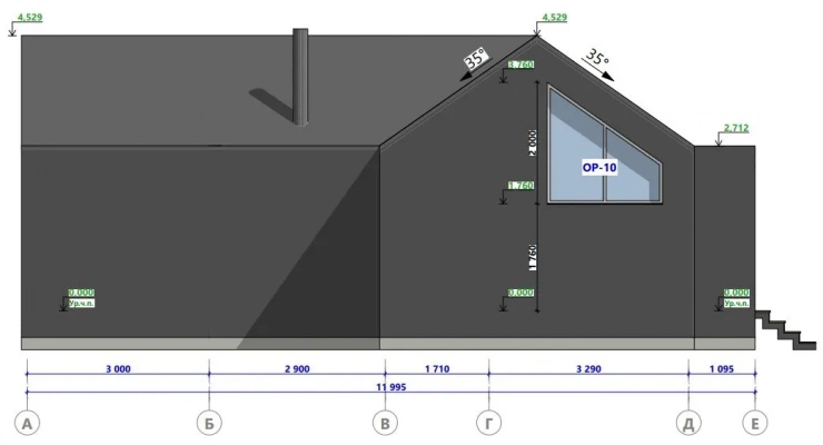 БарнХаус 12,0х17,0-120 м²