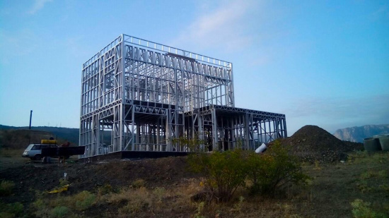 Дом с гаражом из ЛСТК: 194м²
