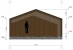Загородного дома в стиле БарнХаус 6,4х7,3-71 м²