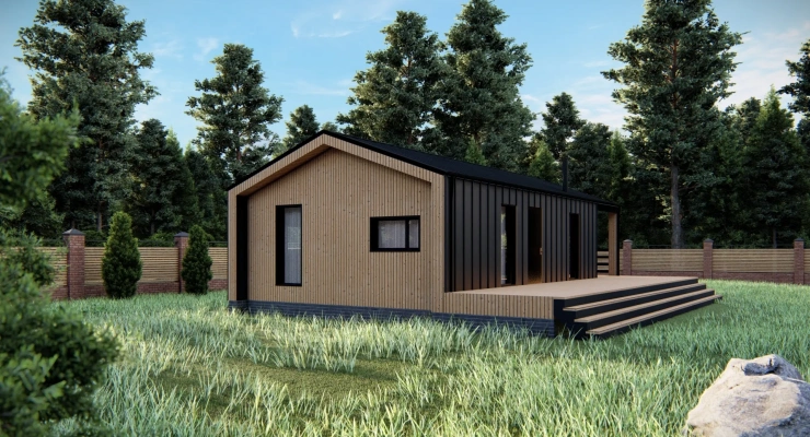 Дом в Стиле БарнХаус 6,6х9,5 112 м²