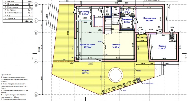 Двухэтажный дом в стиле Барнхаус 11,9х17,2-274 м²